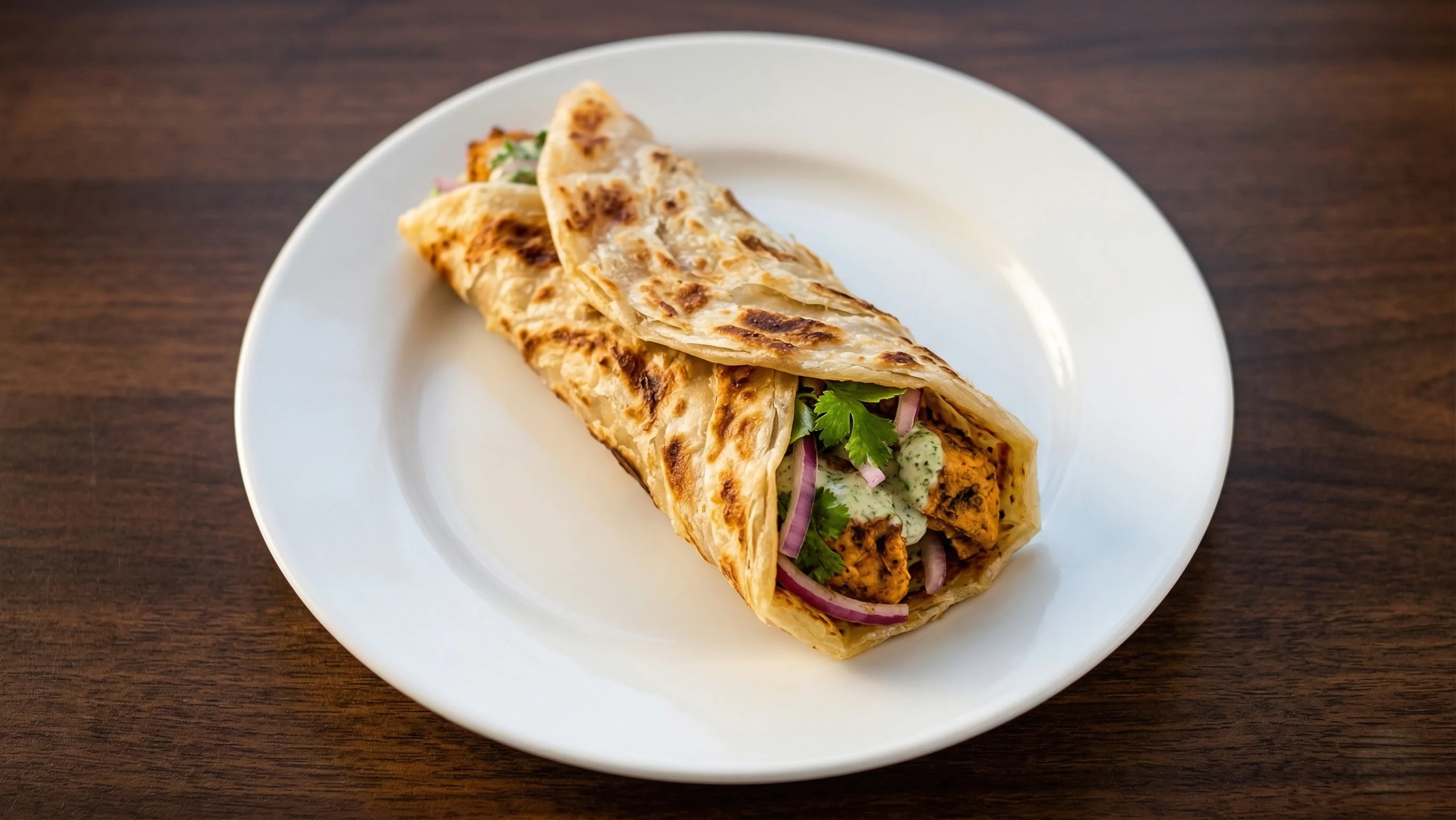 Paratha Roll at The Kolachi Kitchen North Kildonan Winnipeg — Pakistani street food
